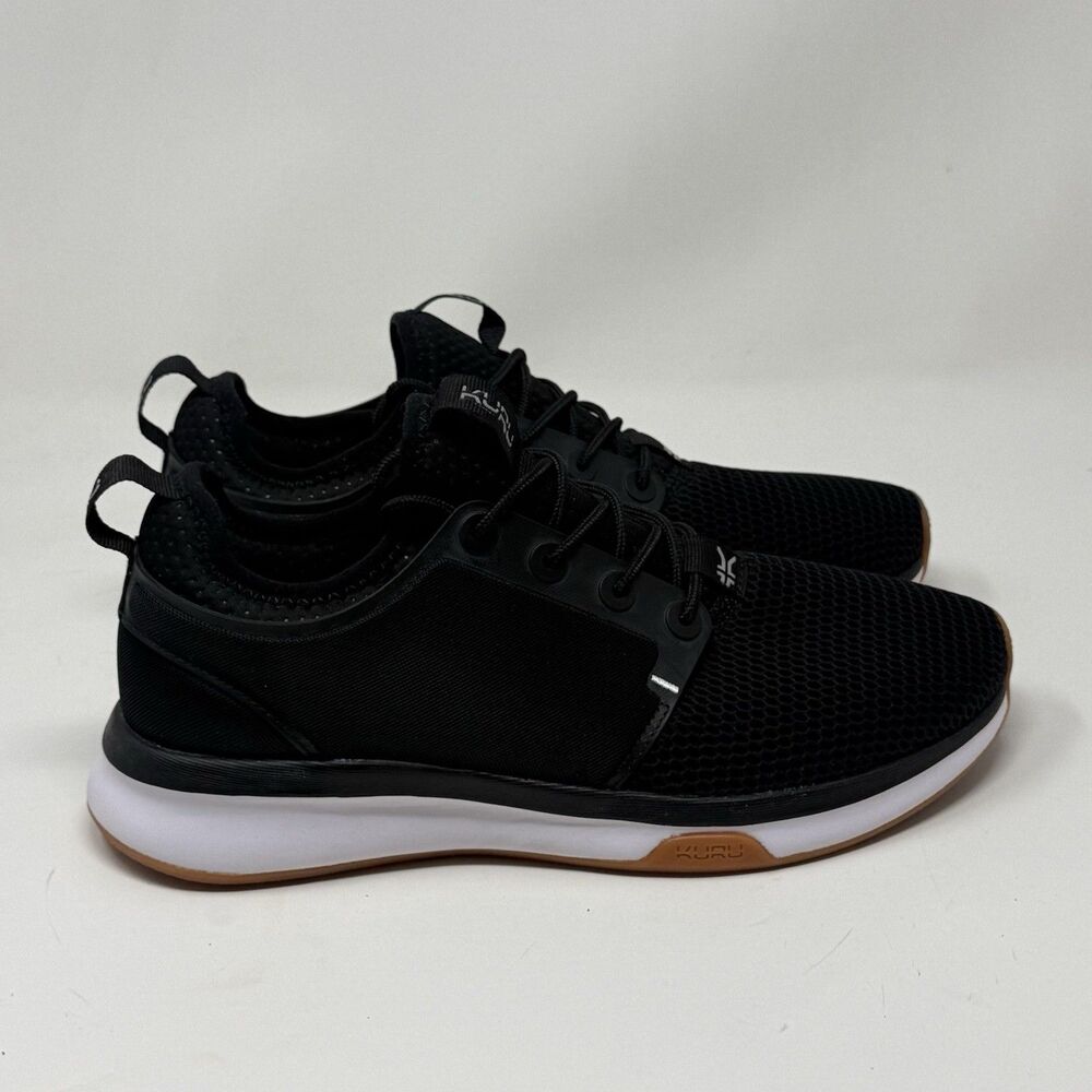 Kuru Atom Cloud Womens 8 Black Mesh Arch Support Ortho Walking Shoes Sneakers